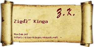 Zigó Kinga névjegykártya